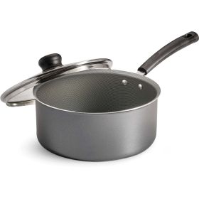 Tramontina PrimaWare 3 Quart Non-Stick Steel Gray Covered Sauce Pan