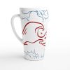 Ocean Wave Latte Mug Design By HadiArts